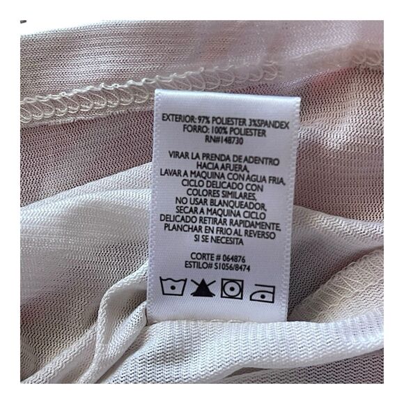 Nicole Miller Studio Size 12 Retro Stripe Fit Flare Dress Pink Orange Cream - Picture 7 of 8